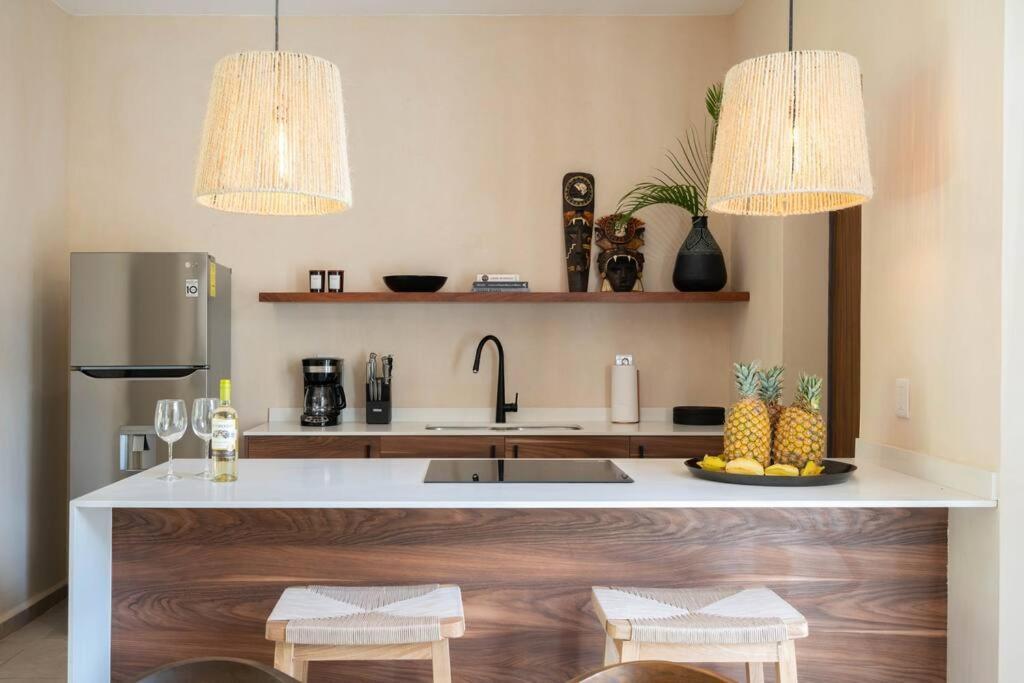 图卢姆Departamento Boho Chic, Alberca Privada , Centrico公寓 外观 照片