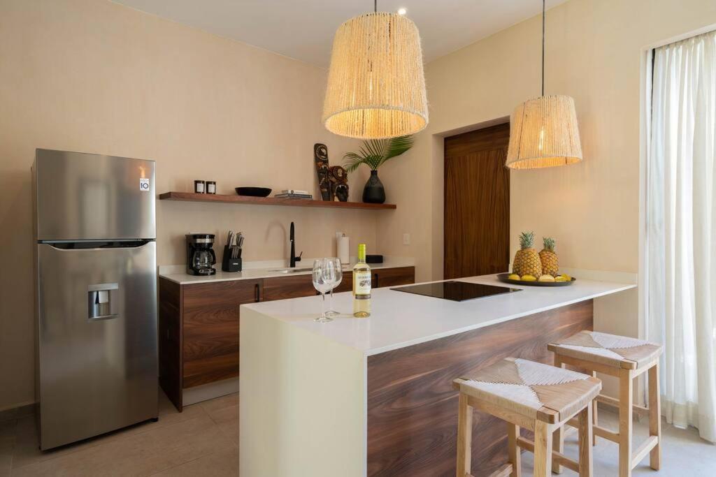 图卢姆Departamento Boho Chic, Alberca Privada , Centrico公寓 外观 照片